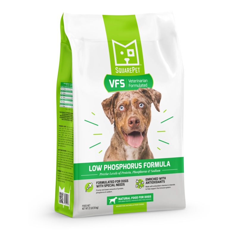 SQUARE PET VFS LOW PHOSPHORUS SUPPORT DRY DOG FOOD