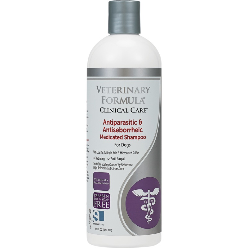 VETERINARY FORMULA ANTIPARASITIC & ANTISEBORRHEIC MEDICATED SHAMPOO