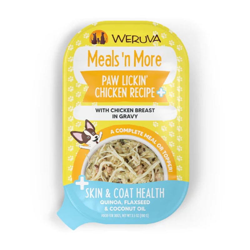 WERUVA MEALS 'N MORE PAW LICKIN' CHICKEN RECIPE PLUS WITH CHICKEN BREST IN GRAVY
