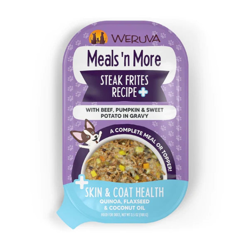 WERUVA MEALS 'N MORE STEAK FRITES RECIPE PLUS WITH BEEF, PUMPKIN, SWEET POTATO