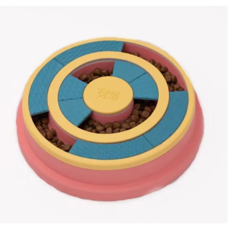 ZIPPY PAWS SMARTYPAWS DOG PUZZLER FEEDER BOWL - WAGGING WHEEL