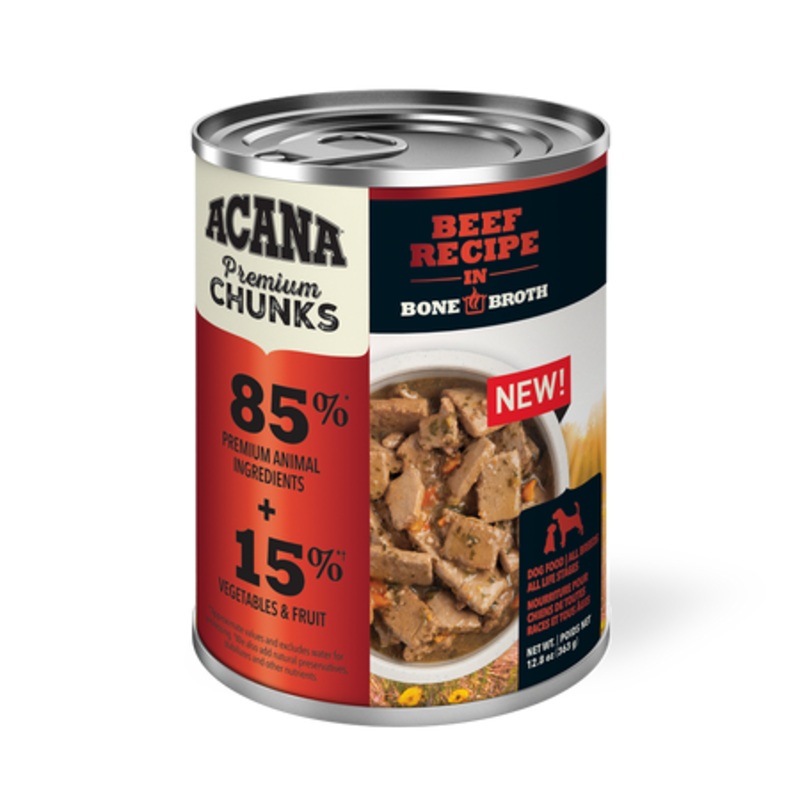 ACANA PREMIUM CHUNKS BEEF RECIPE IN BONE BROTH