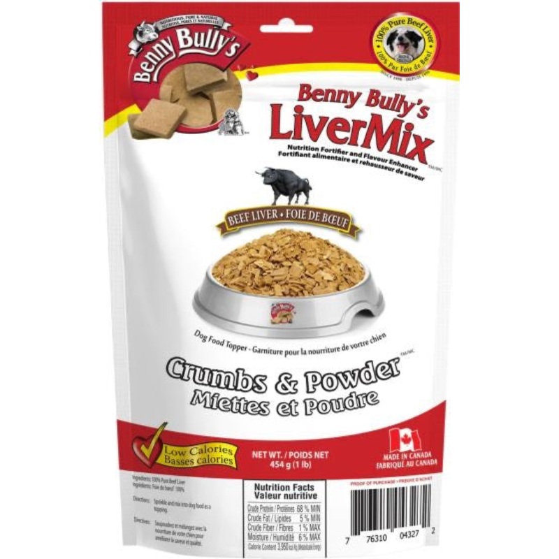 BENNY BULLY LIVER MIX - BEEF LIVER CHOPS IN CRUMBS