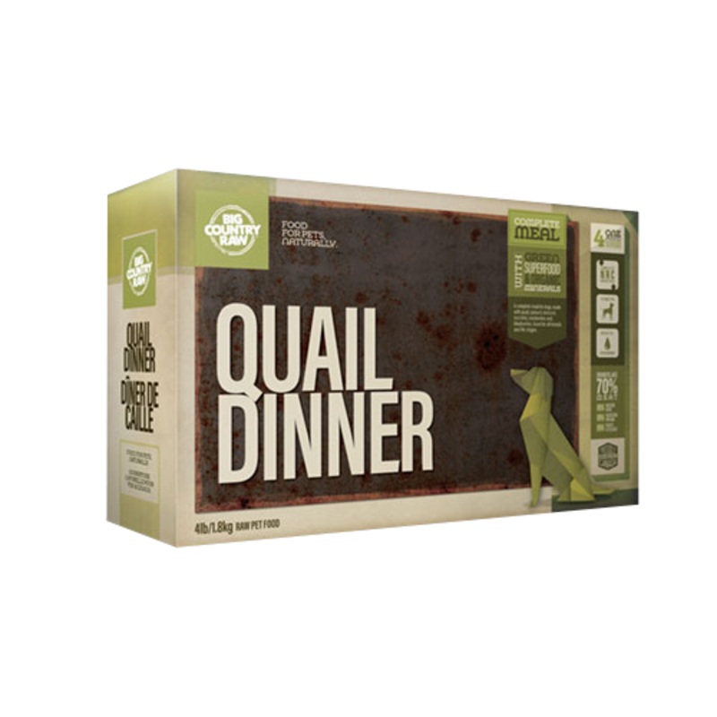 BIG COUNTRY RAW DINNER CARTON - QUAIL
