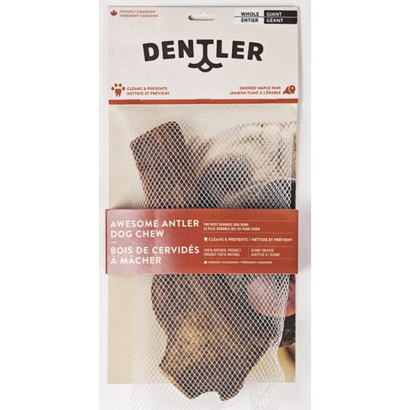 Dentler Anter Dog Chews Whole Smoke Ham  Dog 1pc