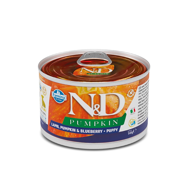 FARMINA N&D PUMPKIN - LAMB, BLUEBERRY, & PUMPKIN PUPPY WET FOOD