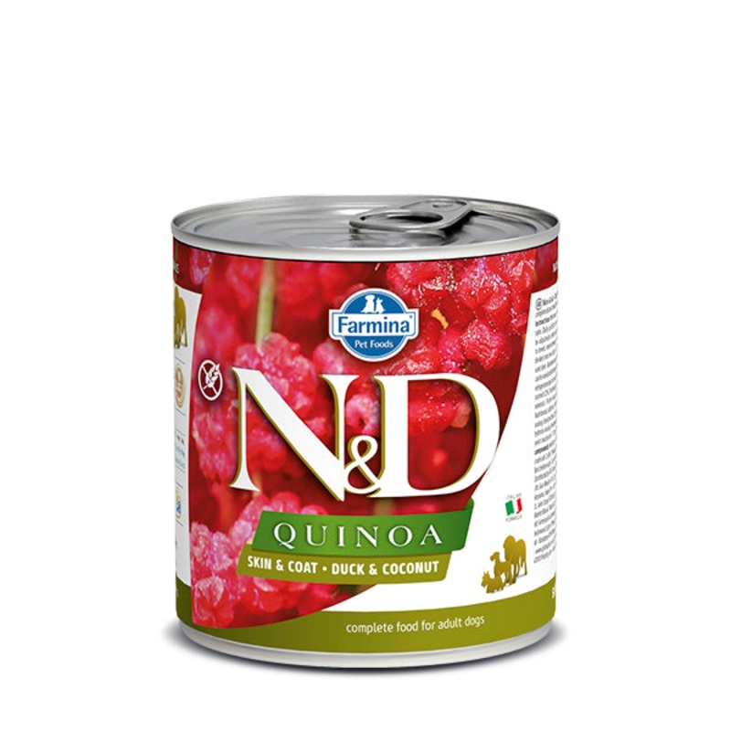 FARMINA N&D QUINOA - SKIN & COAT DUCK & COCONUT DOG WET FOOD