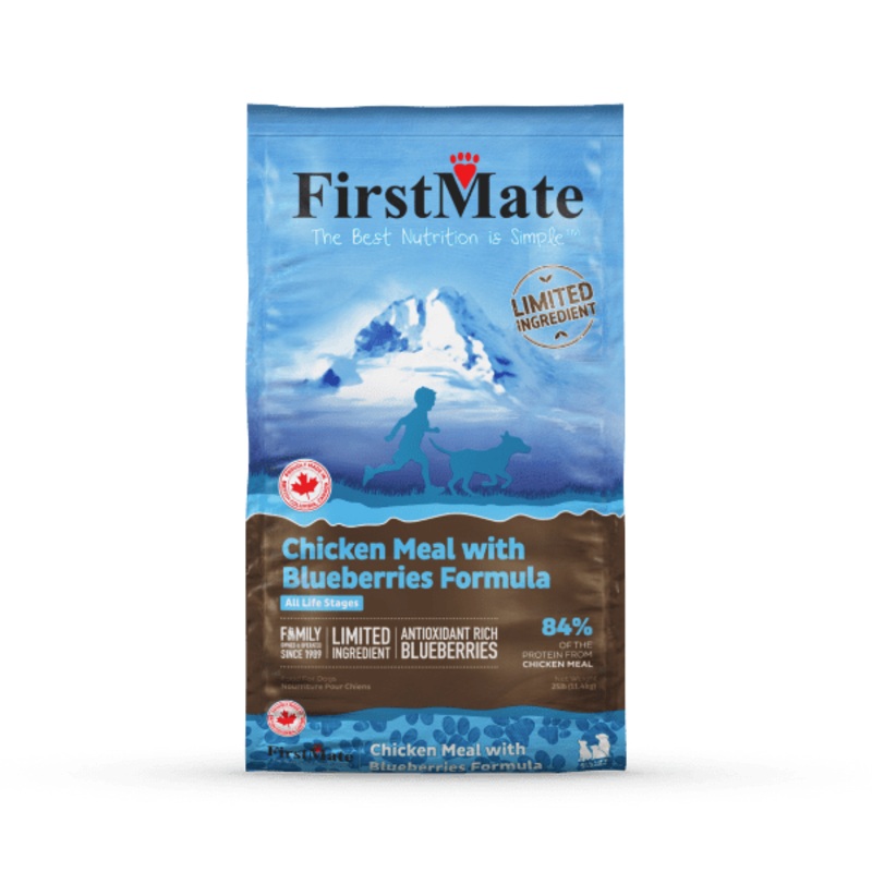 FIRSTMATE GRAIN FREE LIMITED INGREDITENT CHICKEN & BLUEBERRY DRY DOG FOOD