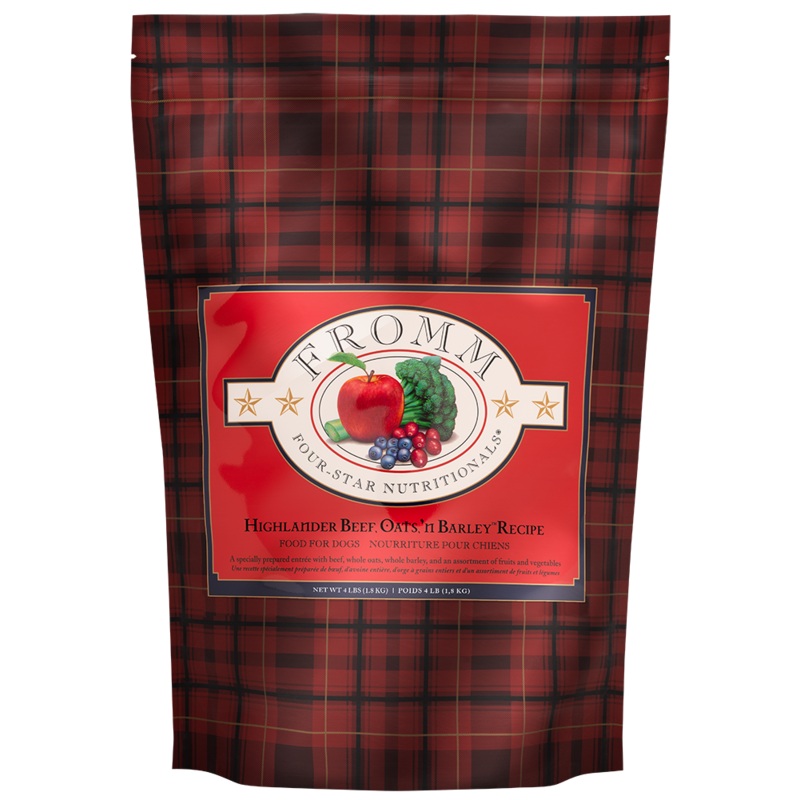 FROMM FOUR STAR HIGHLANDER BEEF, OATS, 'N BARLEY RECIPE DOG FOOD