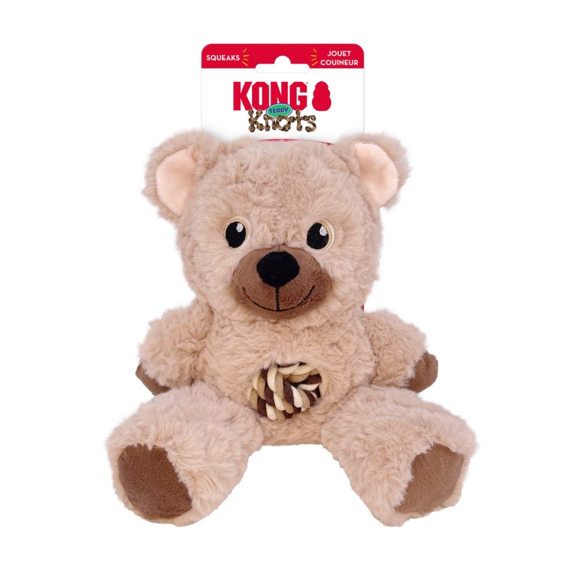 KONG WILD KNOTS TEDDY DOG TOY ASSORTED COLOURS