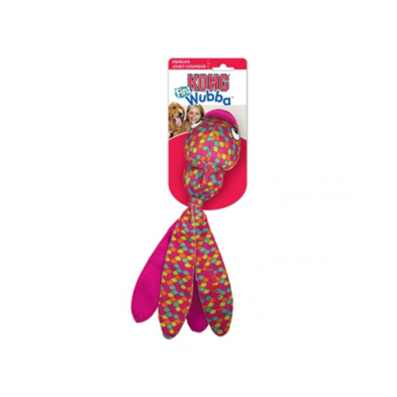 KONG WUBBA FINZ PINK DOG TOY