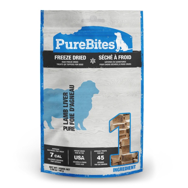 PURE BITES LAMB LIVER  DOG TREATS