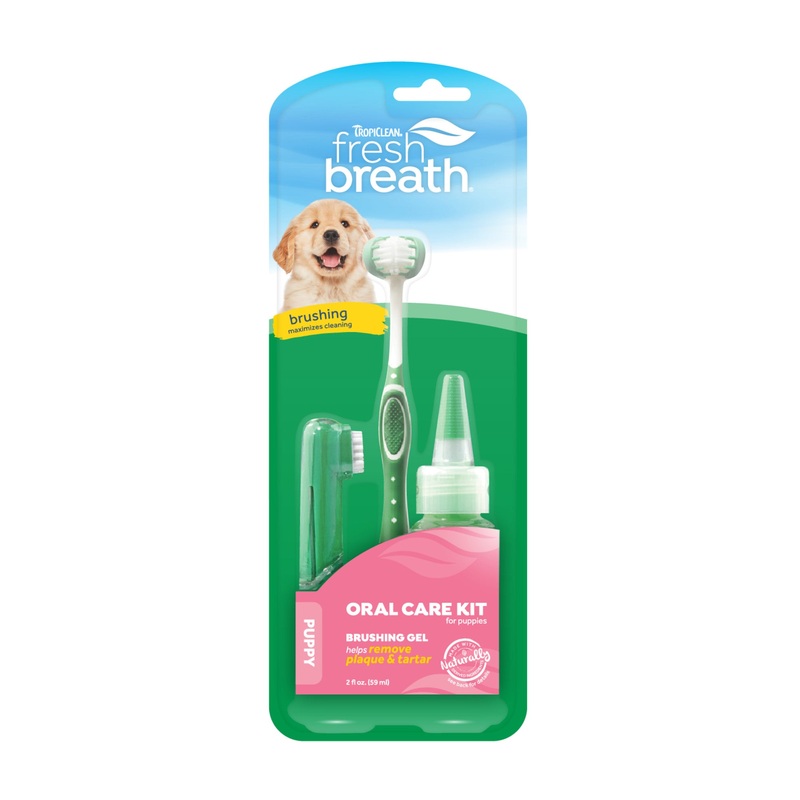 TROPICLEAN FRESH BREATH ORAL CARE KIT FOR PUPPIES