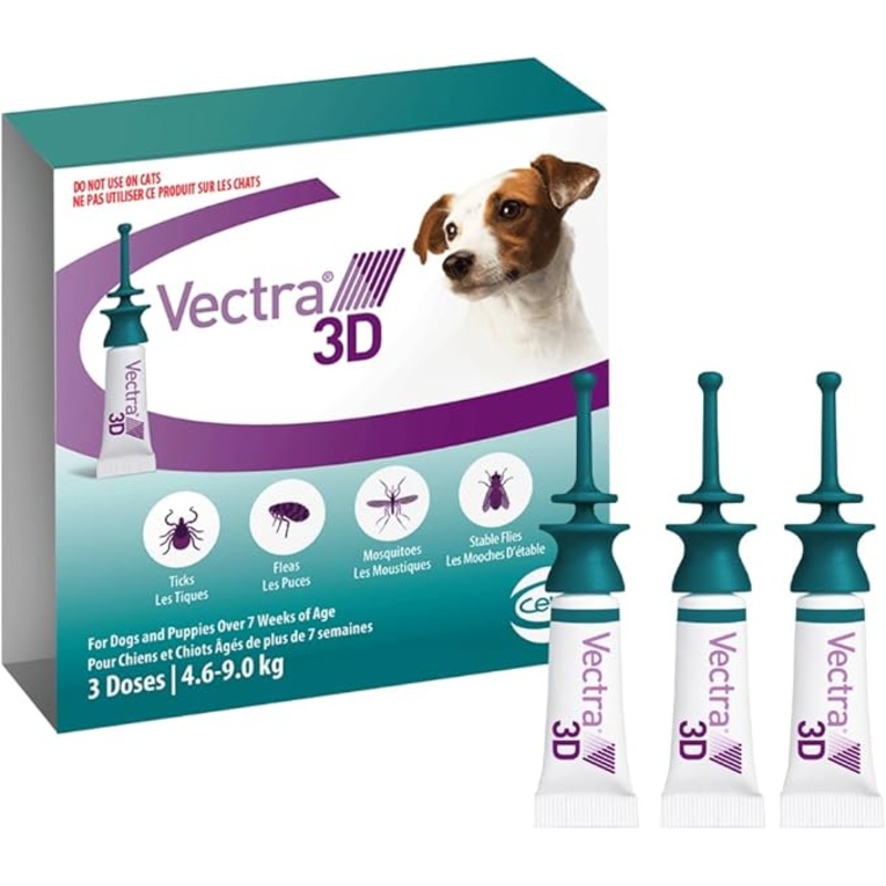 VECTRA 3D FOR DOGS 4.6KG to 9 KG