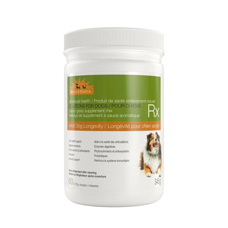 WELLYTAILS ADULT DOG LONGEVITY RX DOG 345 G