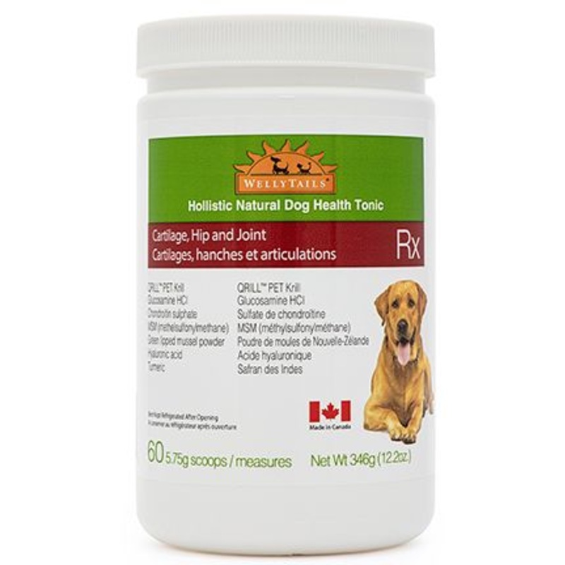 WELLYTAILS CARTILAGE AND HIP AND JOINT RX DOG SUPPLEMENT