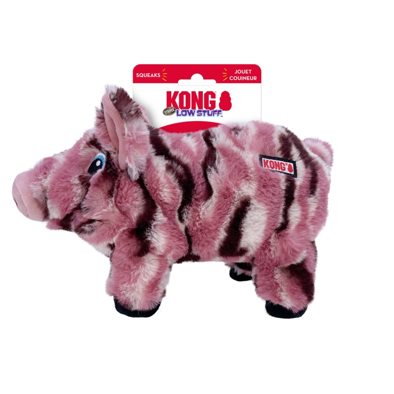KONG LOW STRIPES PIG MEDIUM DOG TOY