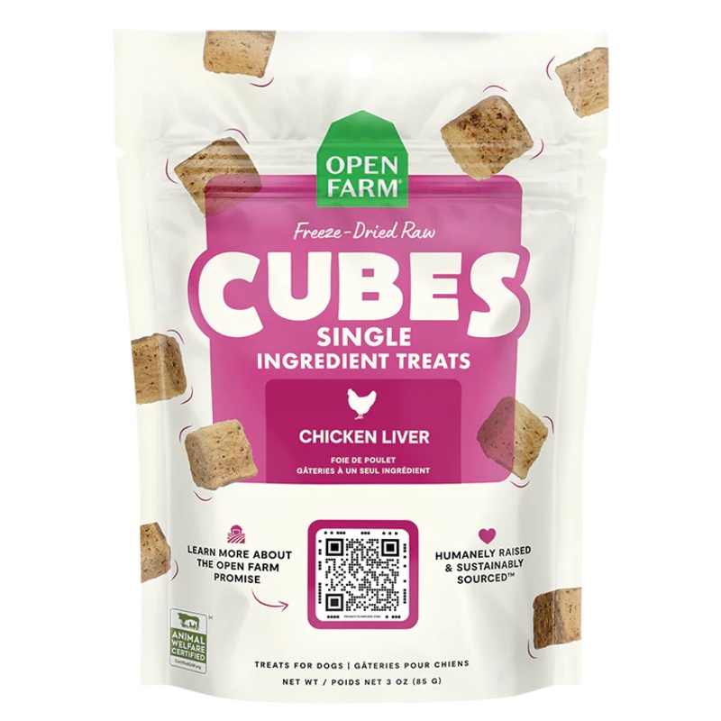 OPEN FARM FREEZE-DRIED RAW CHICKEN LIVER DOG TREATS