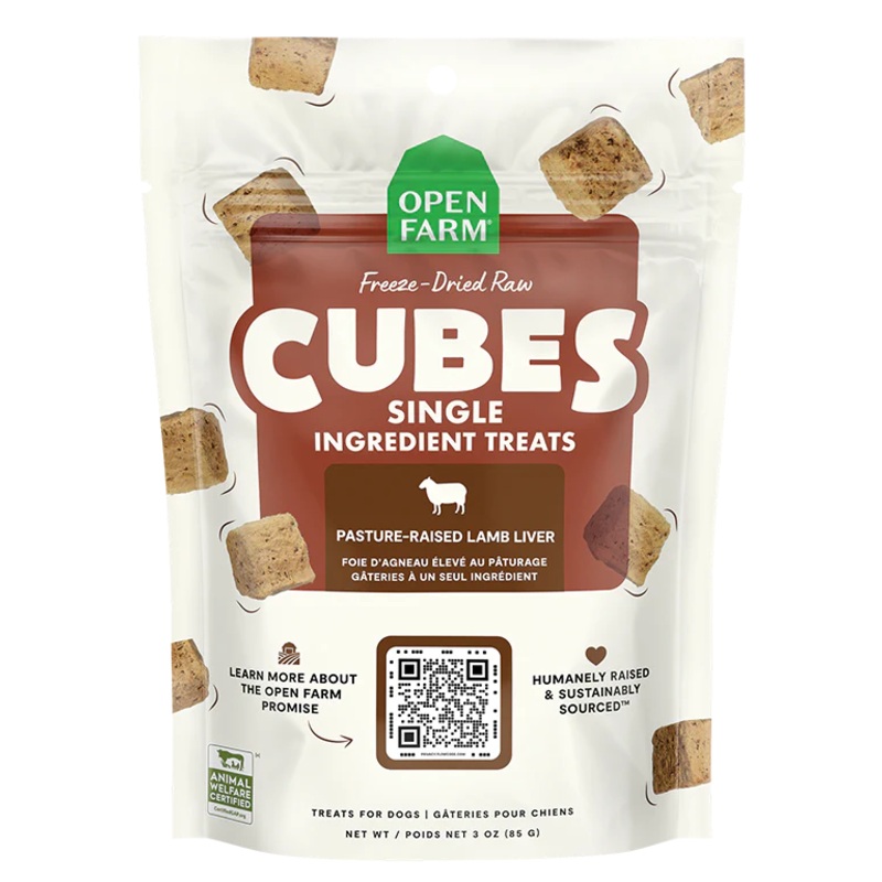 OPEN FARM FREEZE-DRIED RAW LAMB LIVER DOG TREATS
