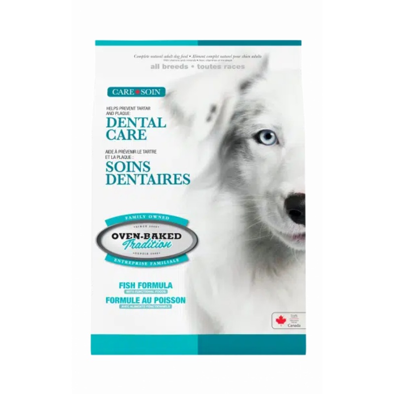 OVEN BAKED TRADITION CARE+ DENTAL CARE FOOD FOR ALL BREEDS WITH FISH