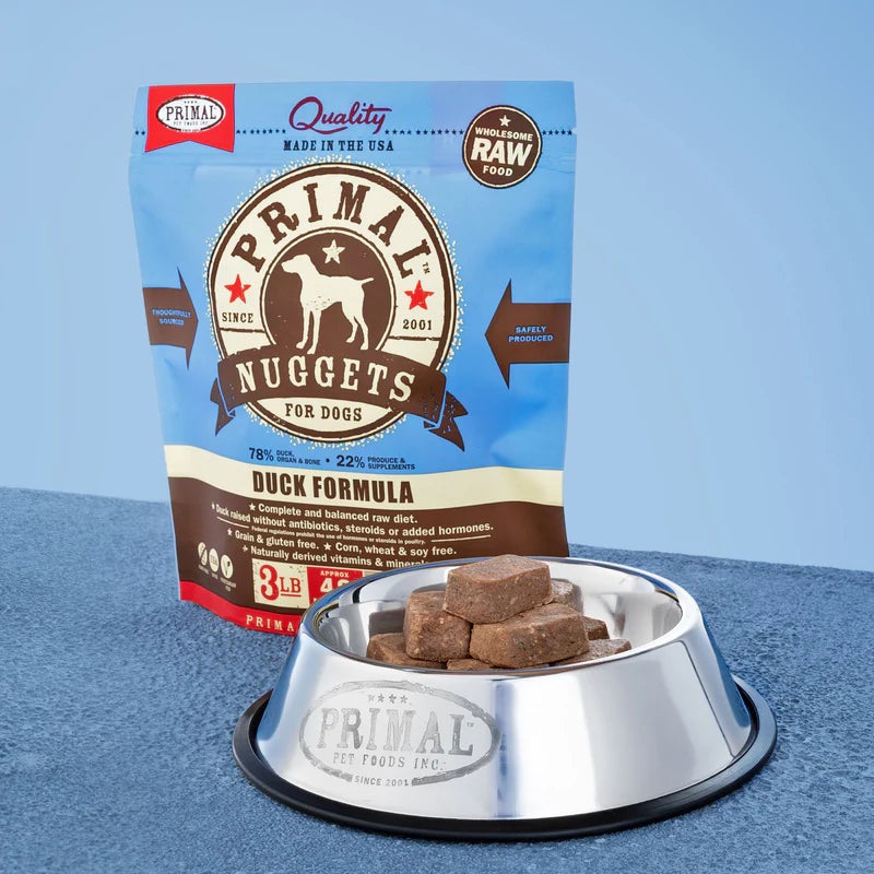 PRIMAL CANINE RAW FROZEN NUGGETS - DUCK