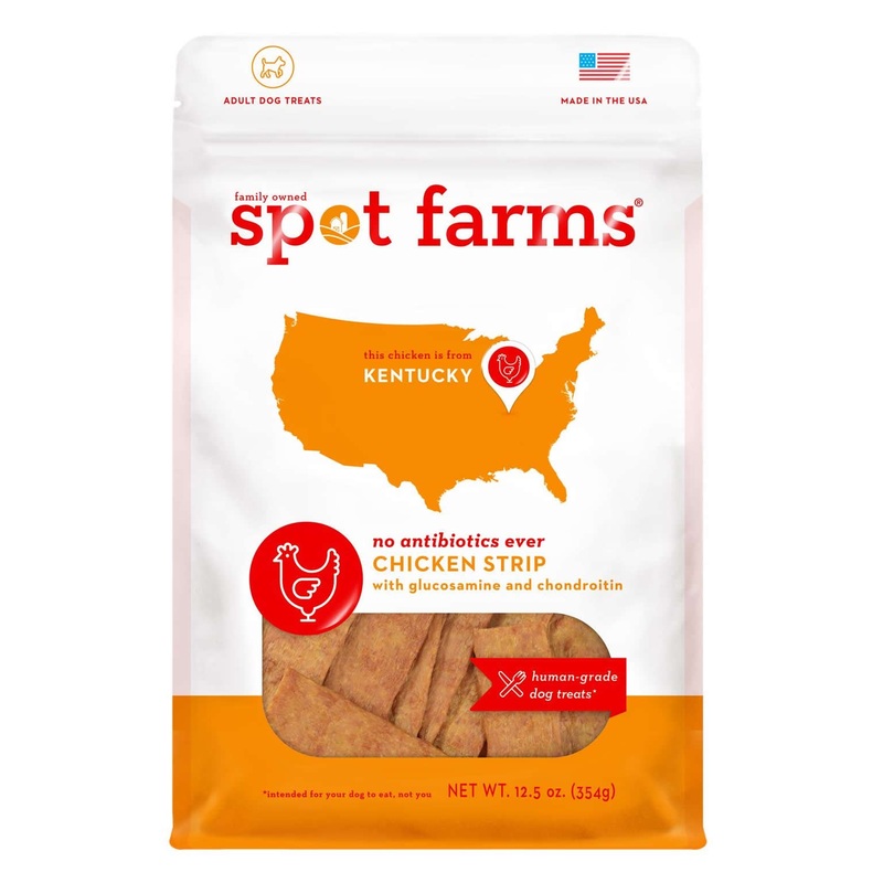 SPOT FARMS CHICKEN JERKY W/GLUCOSAMINE & CHONDROITIN DOG TREATS