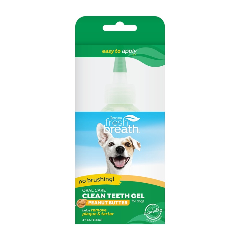 TROPICLEAN FRESH BREATH ORAL CARE GEL FOR DOGS  PEANUT BUTTER FLAVOR