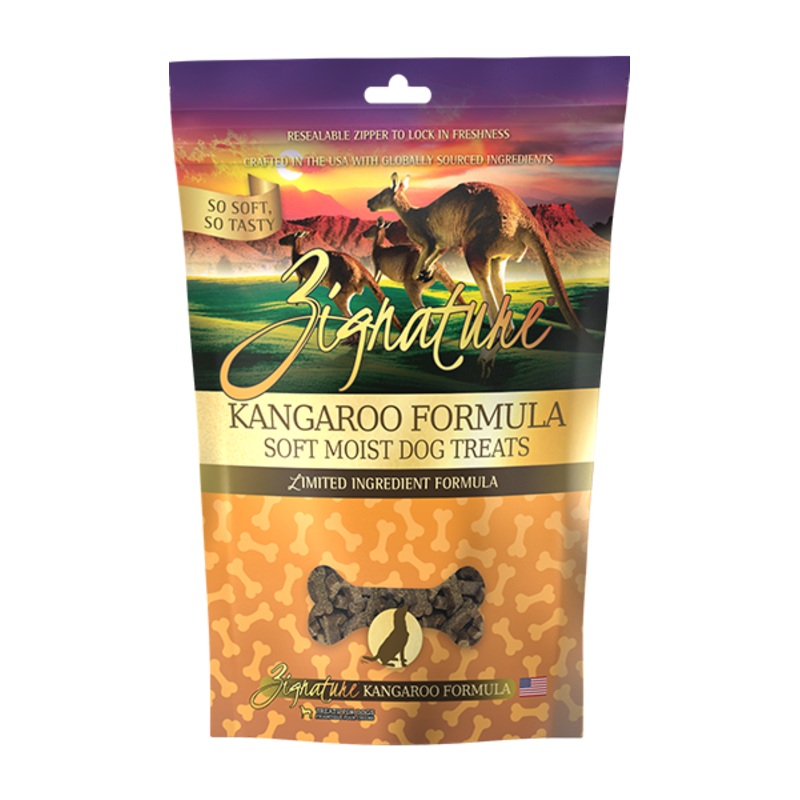 ZIGNATURE KANGAROO FORMULA SOFT MOIST TREATS FOR DOGS