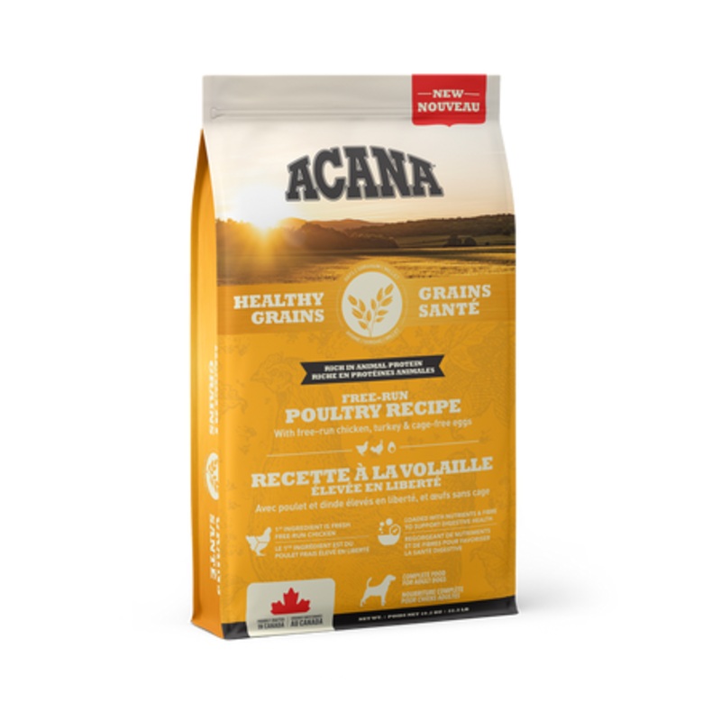 ACANA HEALTHY GRAINS FREE RUN POULTRY RECIPE DRY FOOD