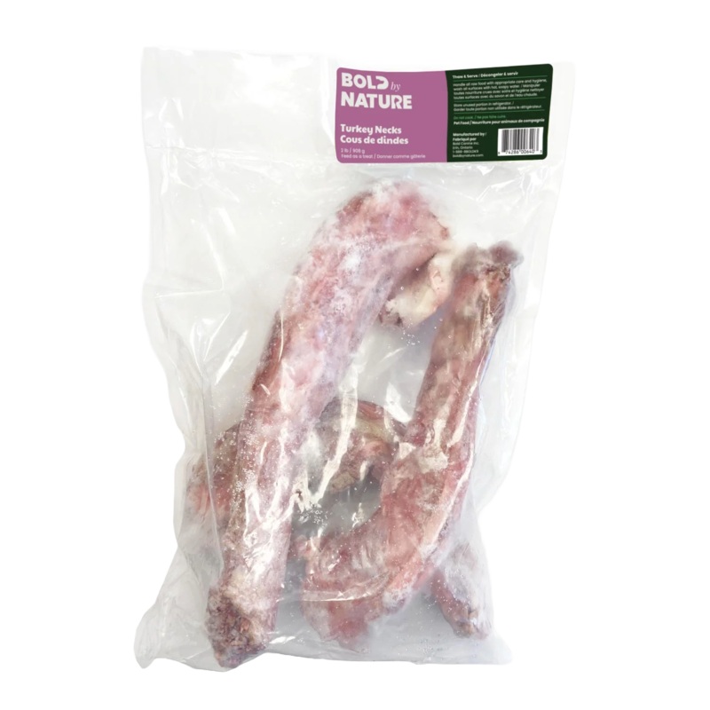 BOLD BY NATURE RAW BONES : TURKEY NECKS 2LBS