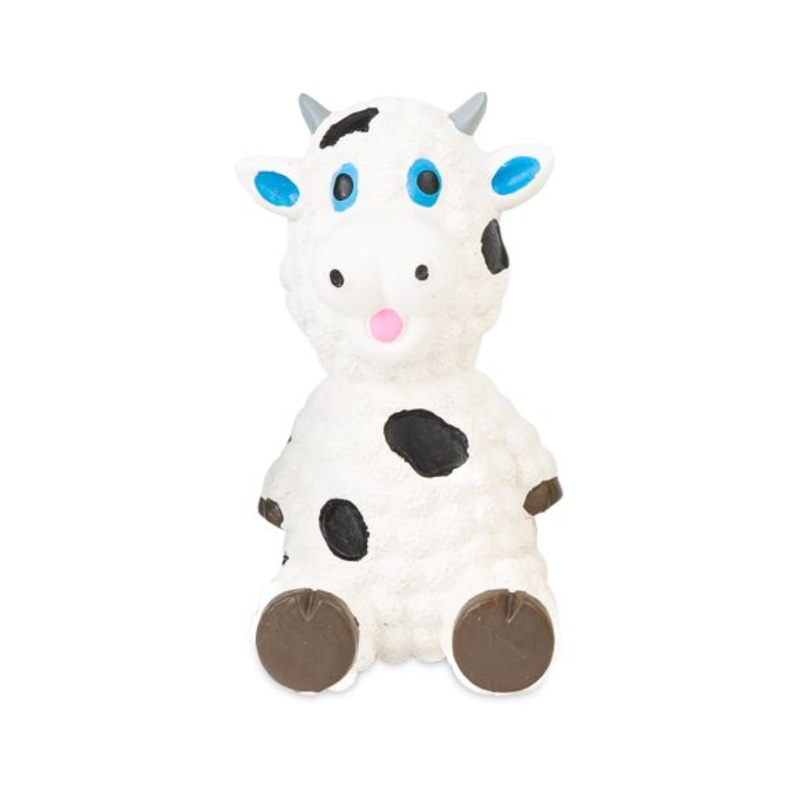 BUD'Z LATEX SHEEP WHITE SQUEAKER 3.5 DOG TOYS 1 PC