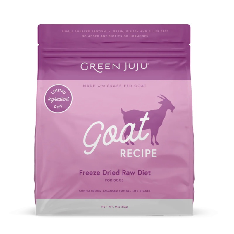 GREEN JUJU DOG FREEZE DRIED RAW GOAT 397 GM