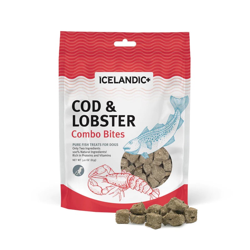HAND COD AND LOBSTER DOG TREATS