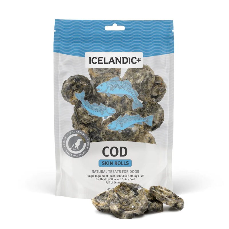 ICELANDIC COD SKIN ROLLS DOG TREATS