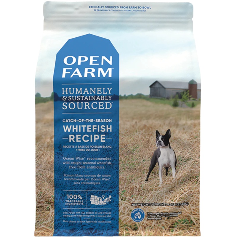 OPEN FARM WHITEFISH RECIPE DRY DOG FOOD