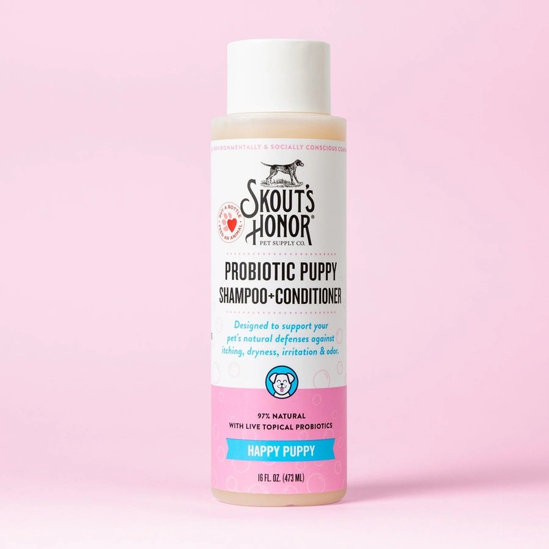 SKOUTS HONOR PROBIOTIC SHAMPOO + CONDITIONER - HAPPY PUPPY