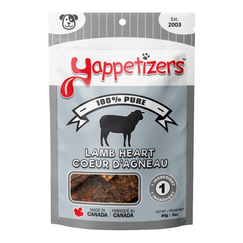 YAPPETIZER DOG TREAT LAMB HEART