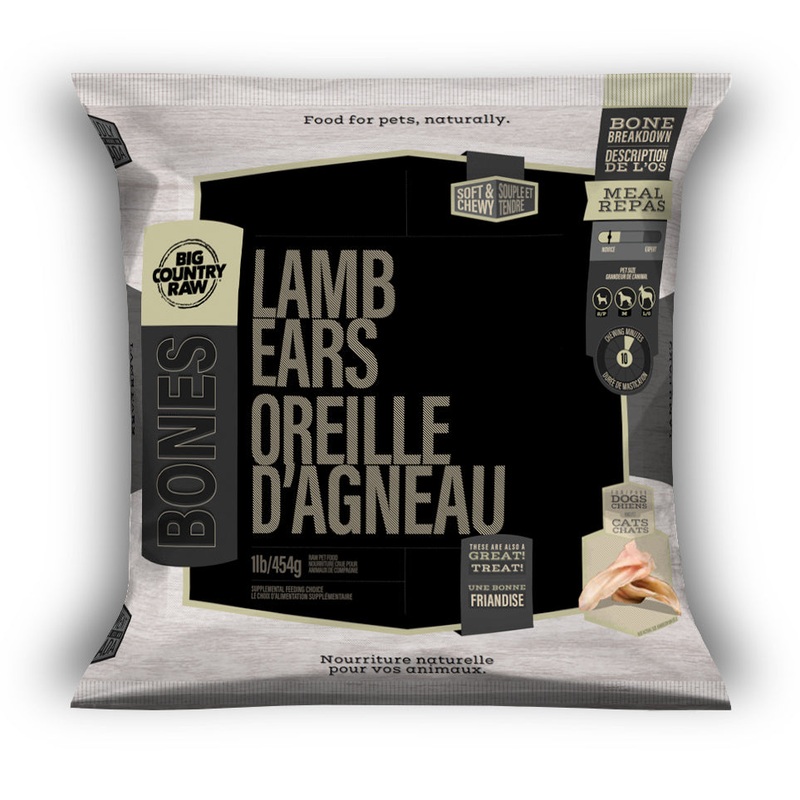 BIG COUNTRY RAW MEATY BONES - LAMB EARS