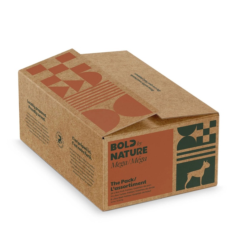 BOLD BY NATURE MEGA DOG RAW : NON-CHICKEN VARIETY BOX