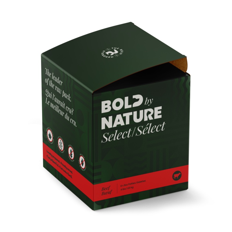 BOLD BY NATURE SELECT DOG RAW : BEEF BOX