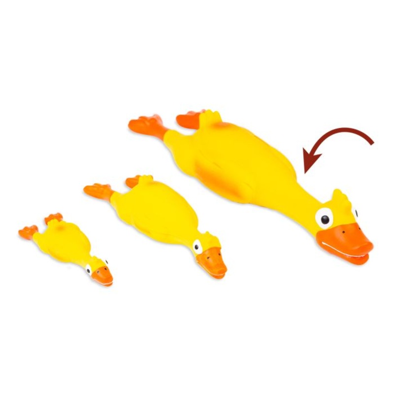 BUD'Z LATEX DUCK SQUEAKER YELLOW DOG TOYS 1 PC