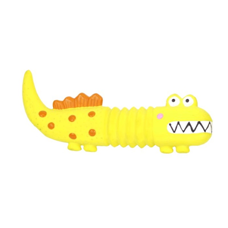BUD'Z LATEX LIZARD YELLOW DOG TOYS 1 PC