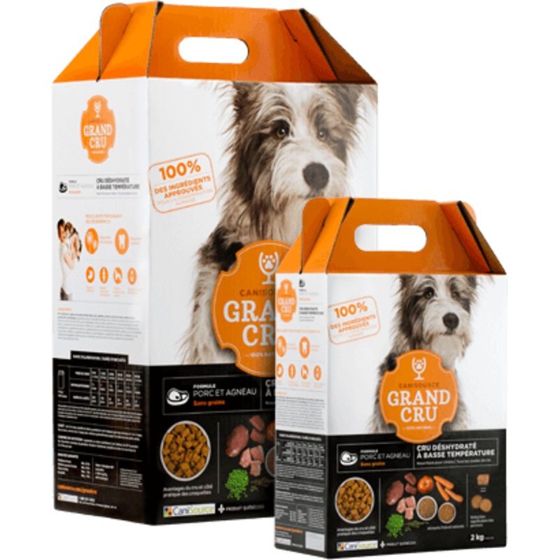 CANISOURCE RAW DEHYDRATED DOG FOOD : PORK & LAMB (GRAIN FREE)