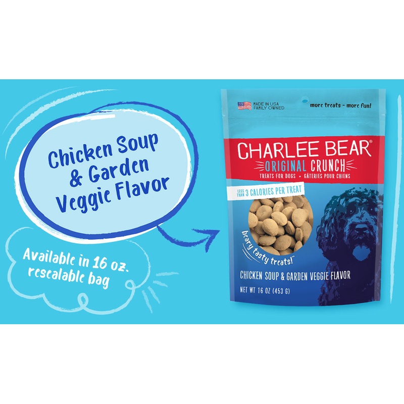 Charlee Bear Crunch Original Chicken Soup & Garden Veggie 16oz