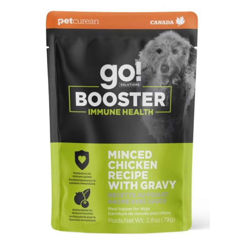GO! SOLUTIONS IMMUNE HEALTH MINCED CHICKEN WITH GRAVY BOOSTER FOR DOGS