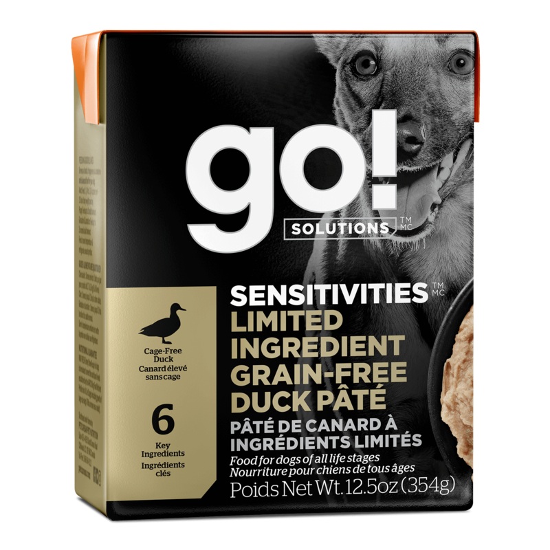 GO! SOLUTIONS SENSITIVITIES  LIMITED INGREDIENT GRAIN-FREE DUCK PT FOR DOGS