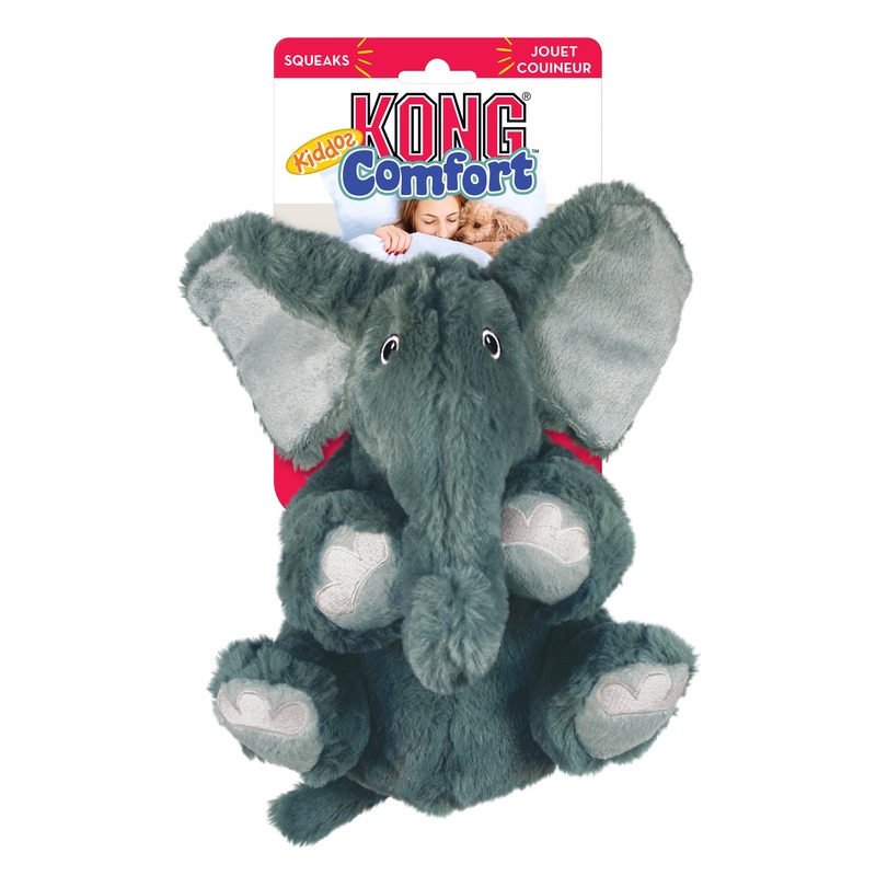 KONG COMFORT KIDDOS ELEPHANT DOG TOY