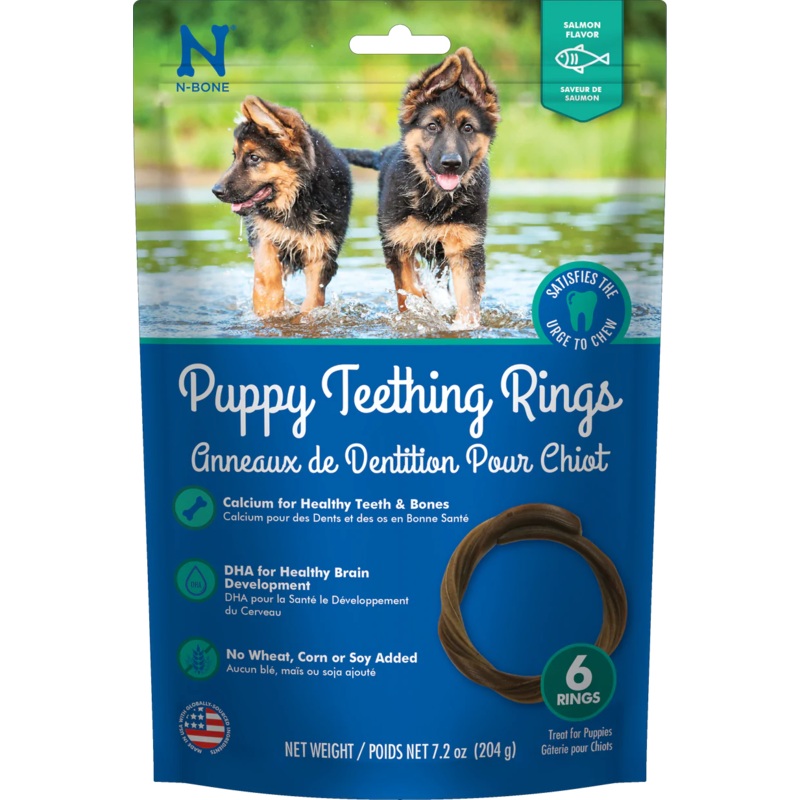 N-BONE PUPPY TEETING RINGS SALMON FLAVOR