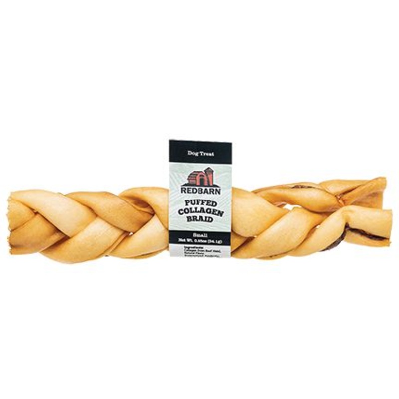 Red Barn Puffed Collagen Braid Dog
