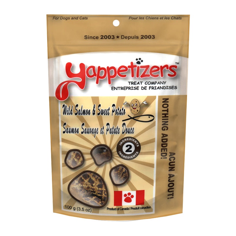 YAPPETIZER DOG TREAT SALMON & SWEET POTATO